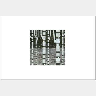 Night Birches Posters and Art